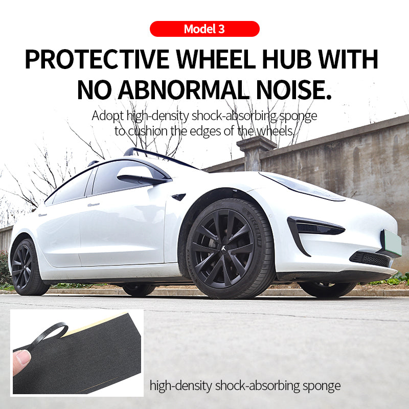 EVBASE Model 3 Highland Arachnid Wheel Cover 18 inch Sport Model S Plaid Version Wheel Cap 4PCS Matte