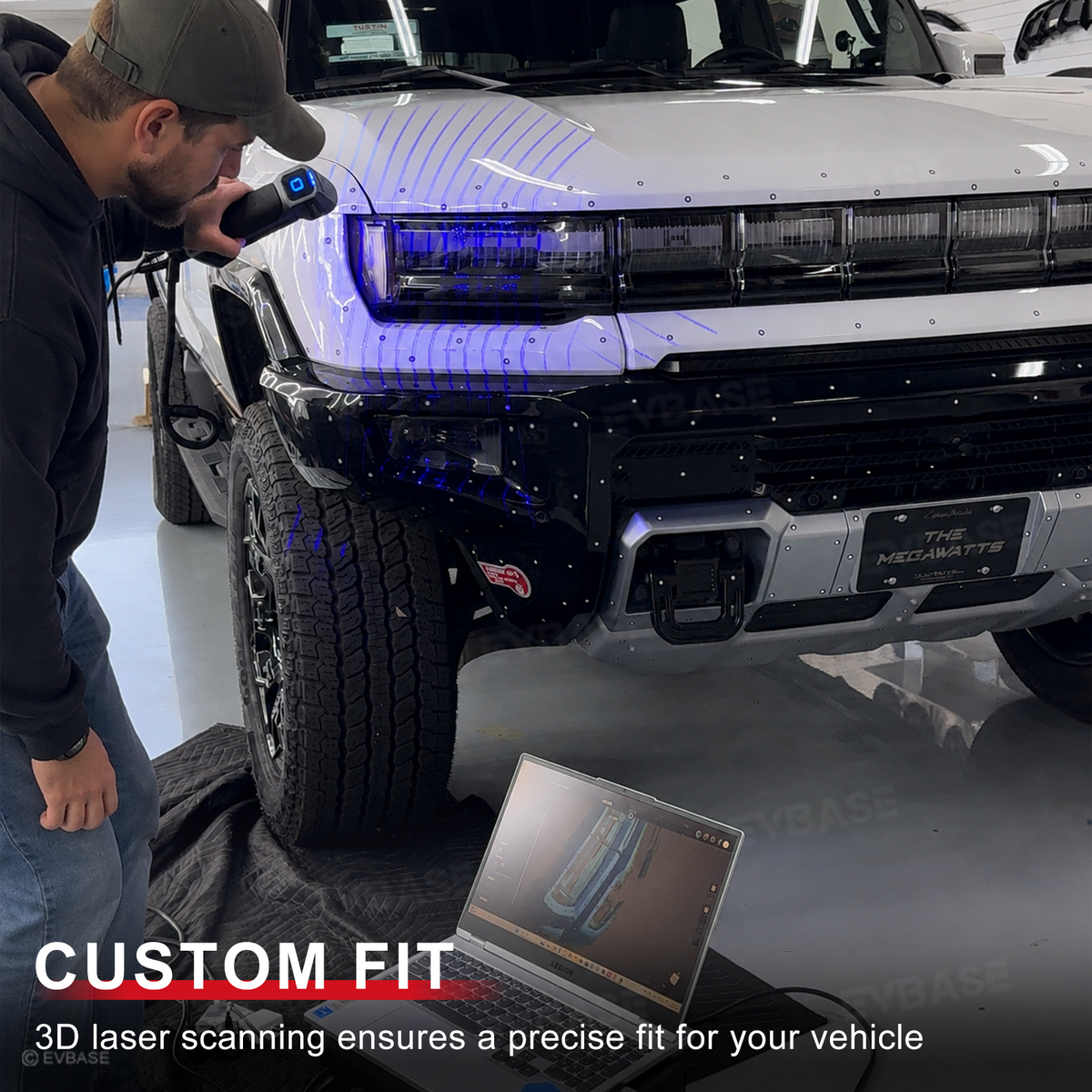 EVBASE Hummer EV Front Bumper Grille Mesh Insert Front Radiator Protection Bug & Debris Screen