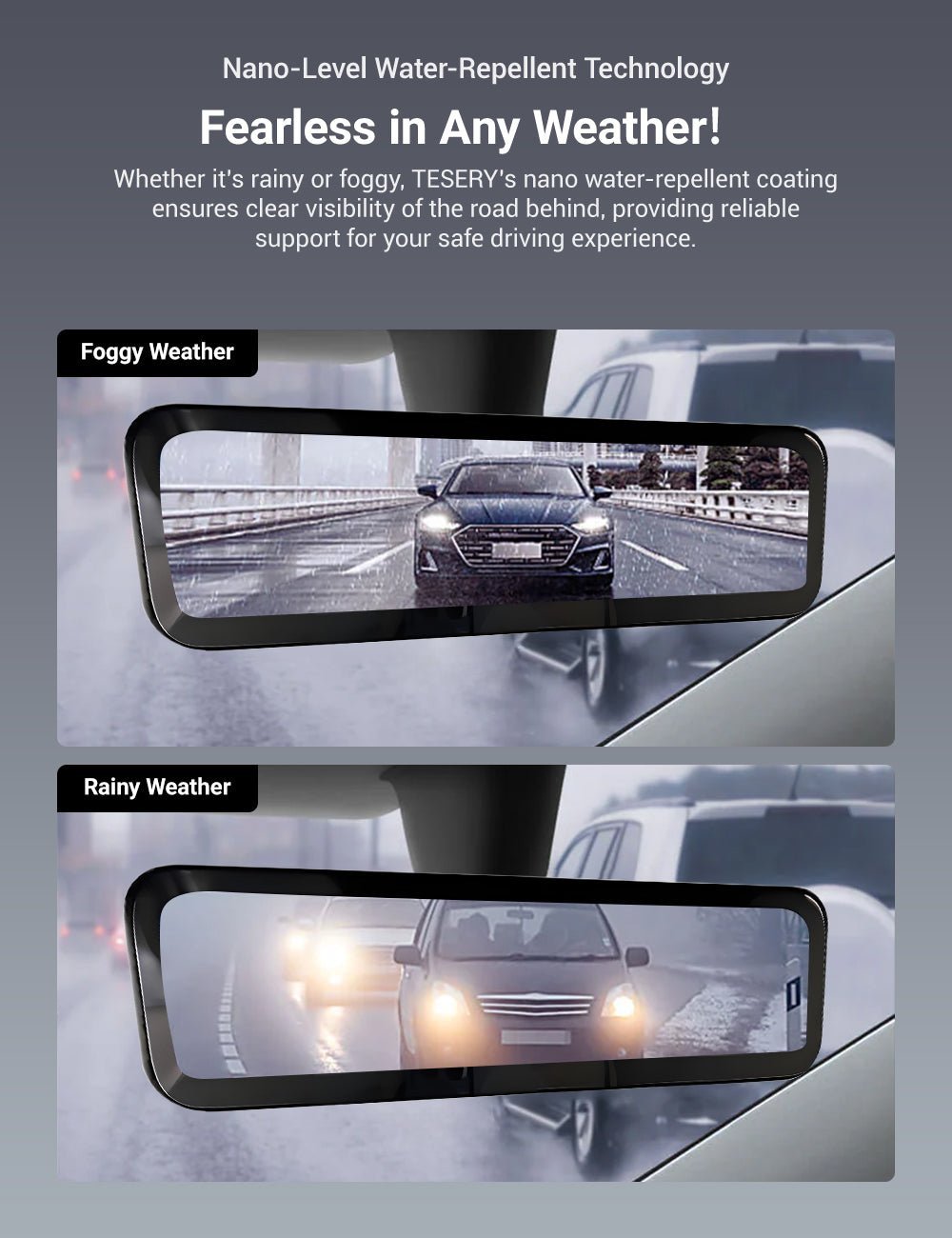 Tesery Official Store Flash Sale: Streaming Rearview Mirror Recorder for 9″ Model 3 Highland 丨Single Camera