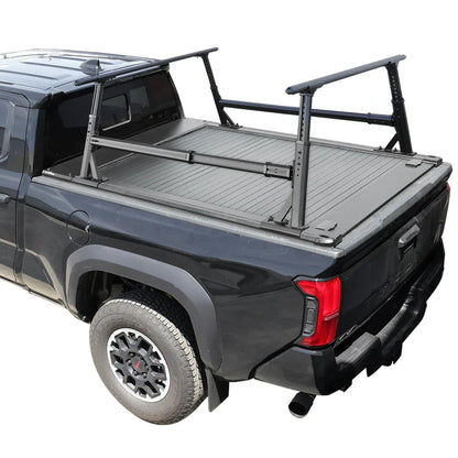 SYNETICUSA [2-in-1 Bundle] Toyota Tacoma Retractable Tonneau Cover w/ Rack System