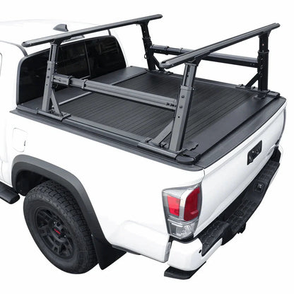 SYNETICUSA [2-in-1 Bundle] Toyota Tacoma Retractable Tonneau Cover w/ Rack System
