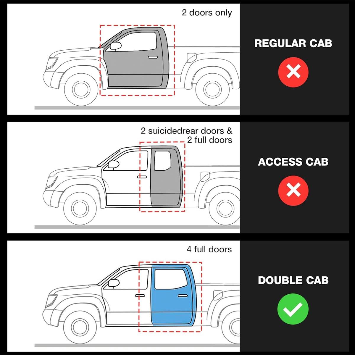 3W Toyota Tacoma 2024-2026 (Double Cab, Automatic Transmission) (Not for Hybrid) Bed Mat 5FT Thorex™ All Weather Custom Fit