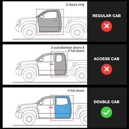 3W Toyota Tacoma 2024-2026 (Double Cab, Automatic Transmission) (Not for Hybrid) Bed Mat 5FT Thorex™ All Weather Custom Fit