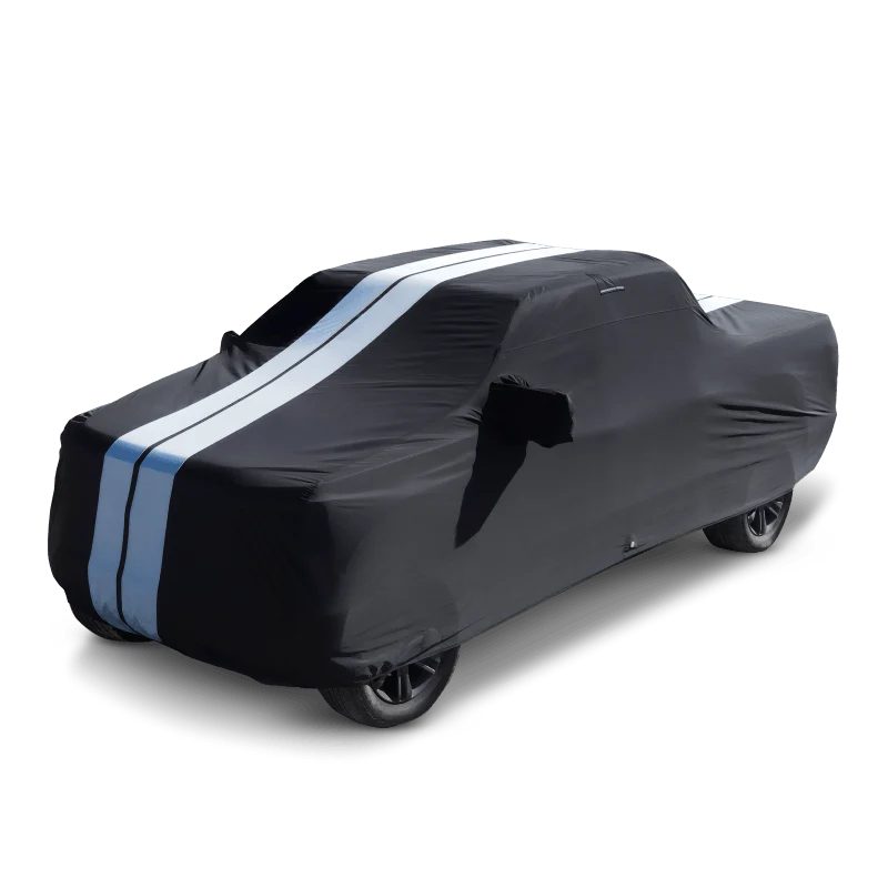 iCarCover Chevrolet Silverado 1500HD 2001-2006 Black Gray Pro Series Truck Cover