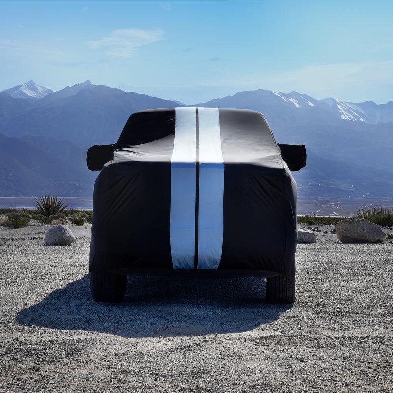 iCarCover Chevrolet Silverado 1500HD 2001-2006 Black Gray Pro Series Truck Cover