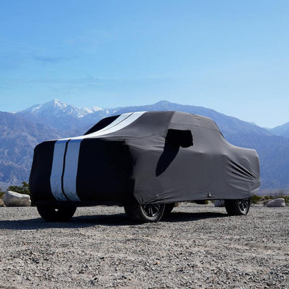iCarCover Chevrolet Silverado 1500HD 2001-2006 Black Gray Pro Series Truck Cover
