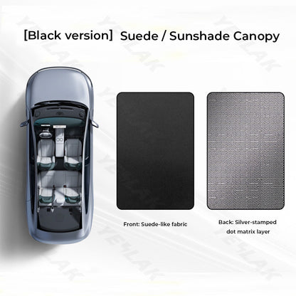 Yeslak Tesla Model Y Juniper 2026+ Silicone Electrostatic Roof Sunshade