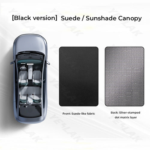 Yeslak Tesla Model Y Juniper 2026+ Silicone Electrostatic Roof Sunshade