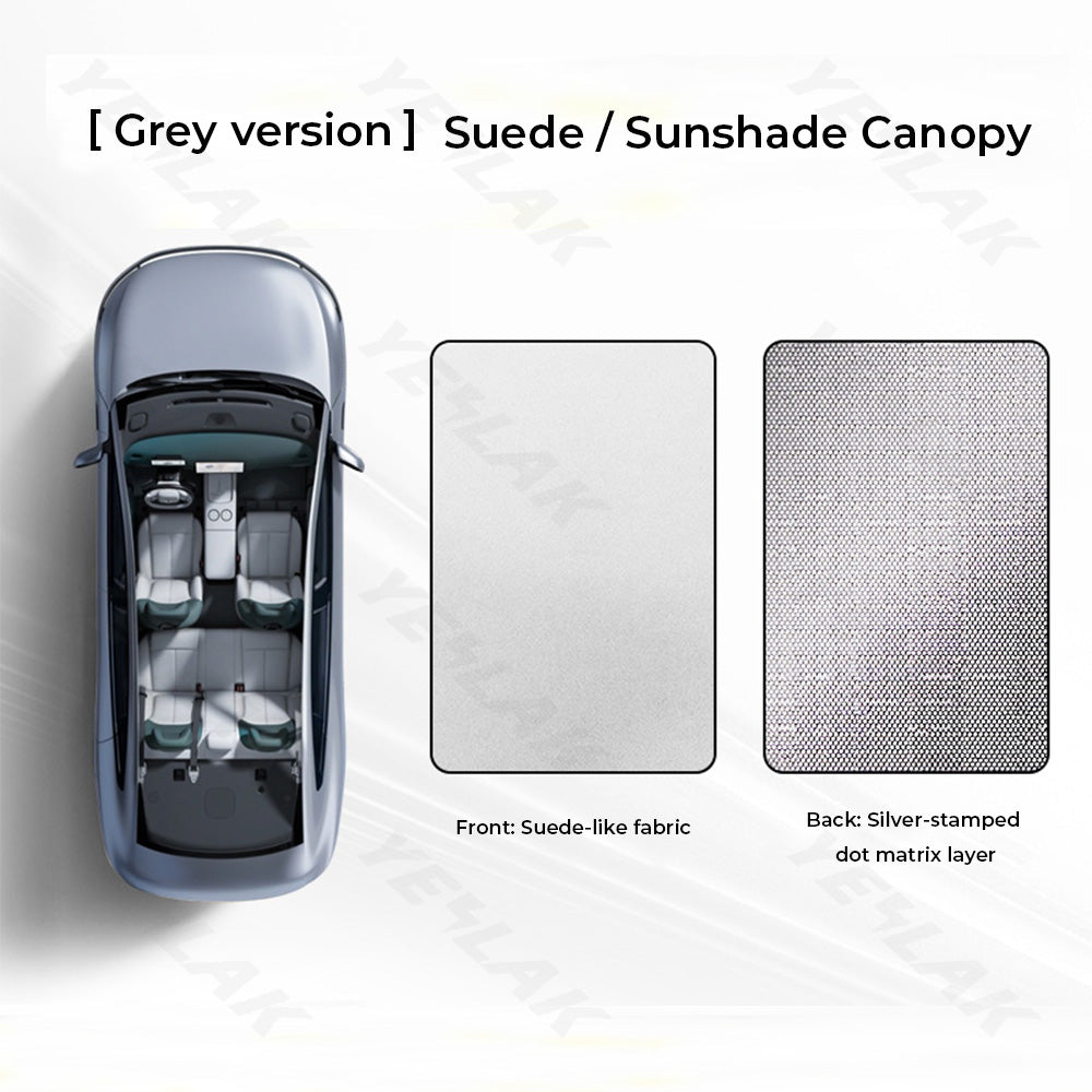 Yeslak Tesla Model Y Juniper 2026+ Silicone Electrostatic Roof Sunshade