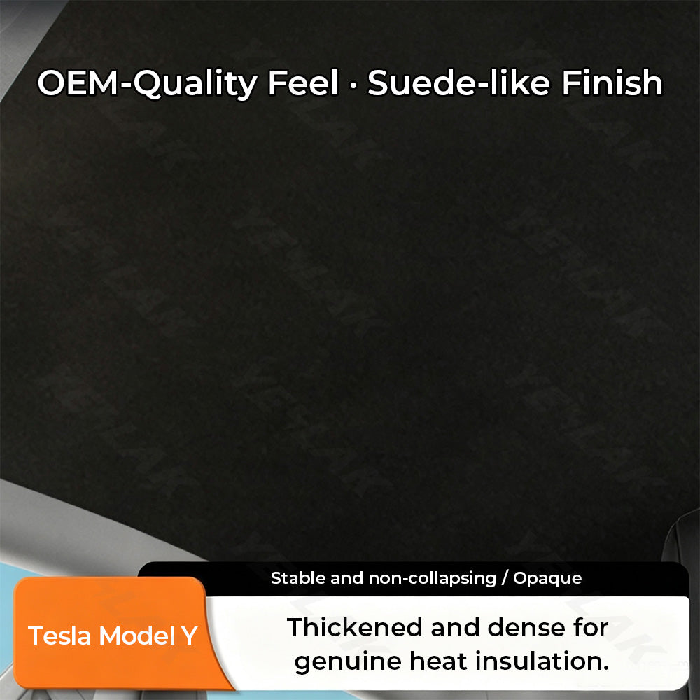 Yeslak Tesla Model Y Juniper 2026+ Silicone Electrostatic Roof Sunshade