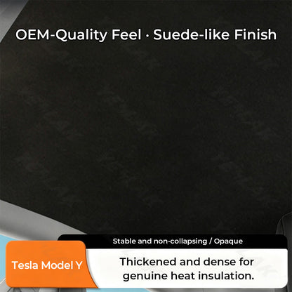 Yeslak Tesla Model Y Juniper 2026+ Silicone Electrostatic Roof Sunshade