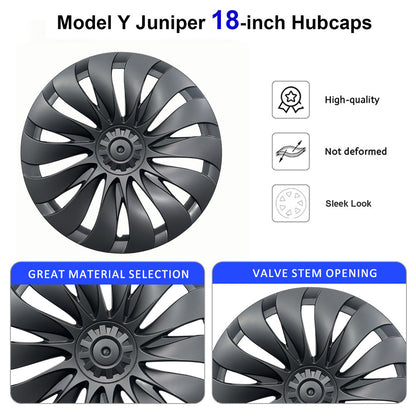 Yeslak 18" Turbine-Style Wheel Covers for 2026+ Tesla Model Y Standard – Aperture Wheels