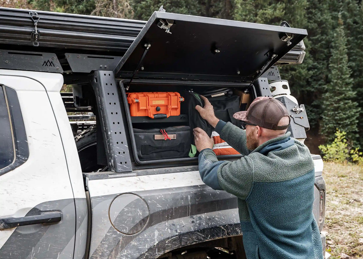 Backwoods Adventure Mods Backwoods Overland Bed Rack Storage Box For Tacoma