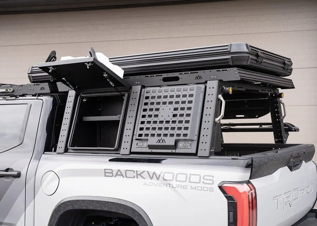 Backwoods Adventure Mods Backwoods Overland Bed Rack Storage Box For Tundra
