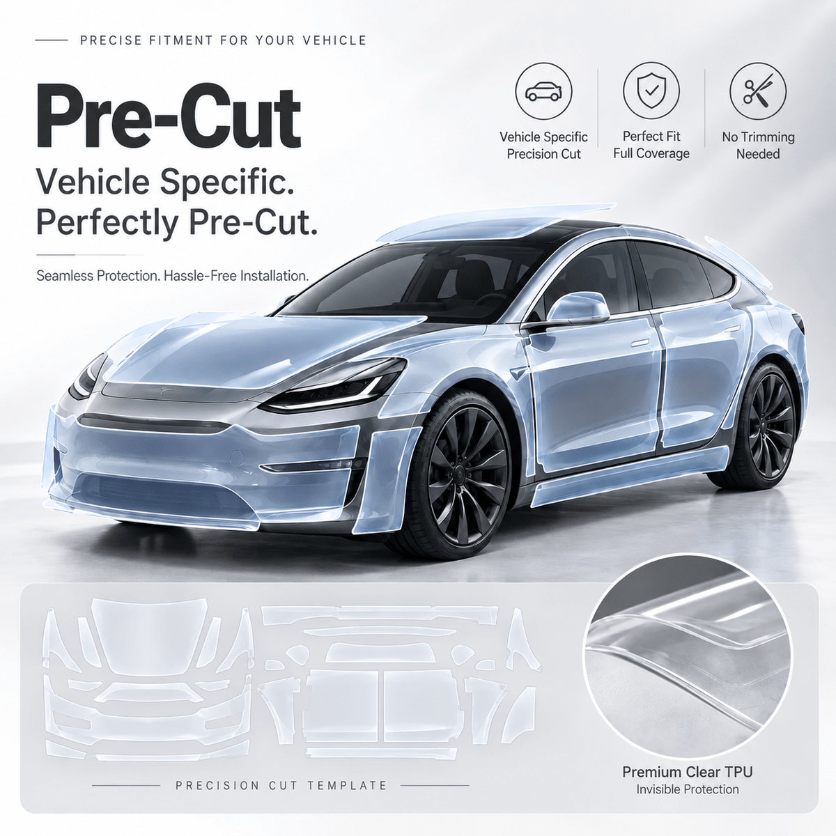 TESERY TPU Full Car Paint Protection Film (PPF) for Tesla Model Y