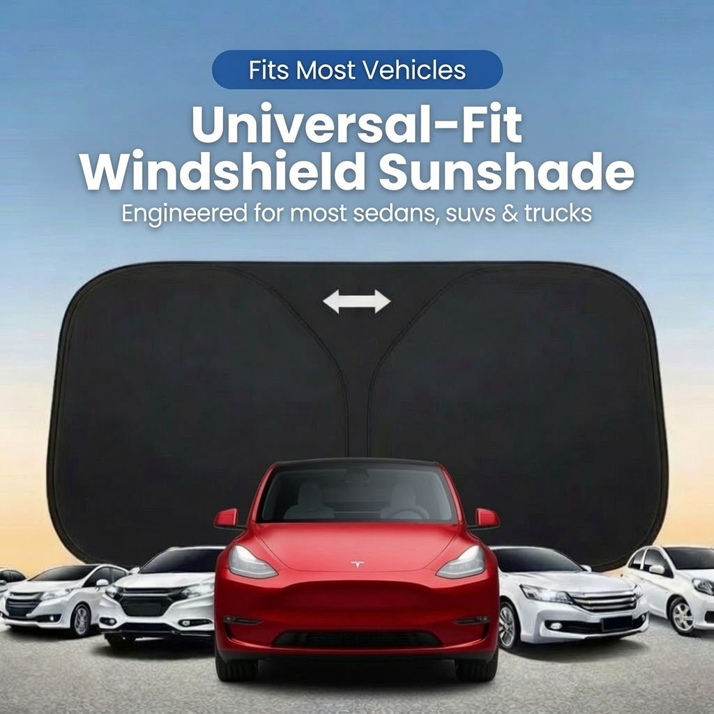 TESERY Universal Fit Windshield Sun Shade for Sedans & SUVs & Trucks