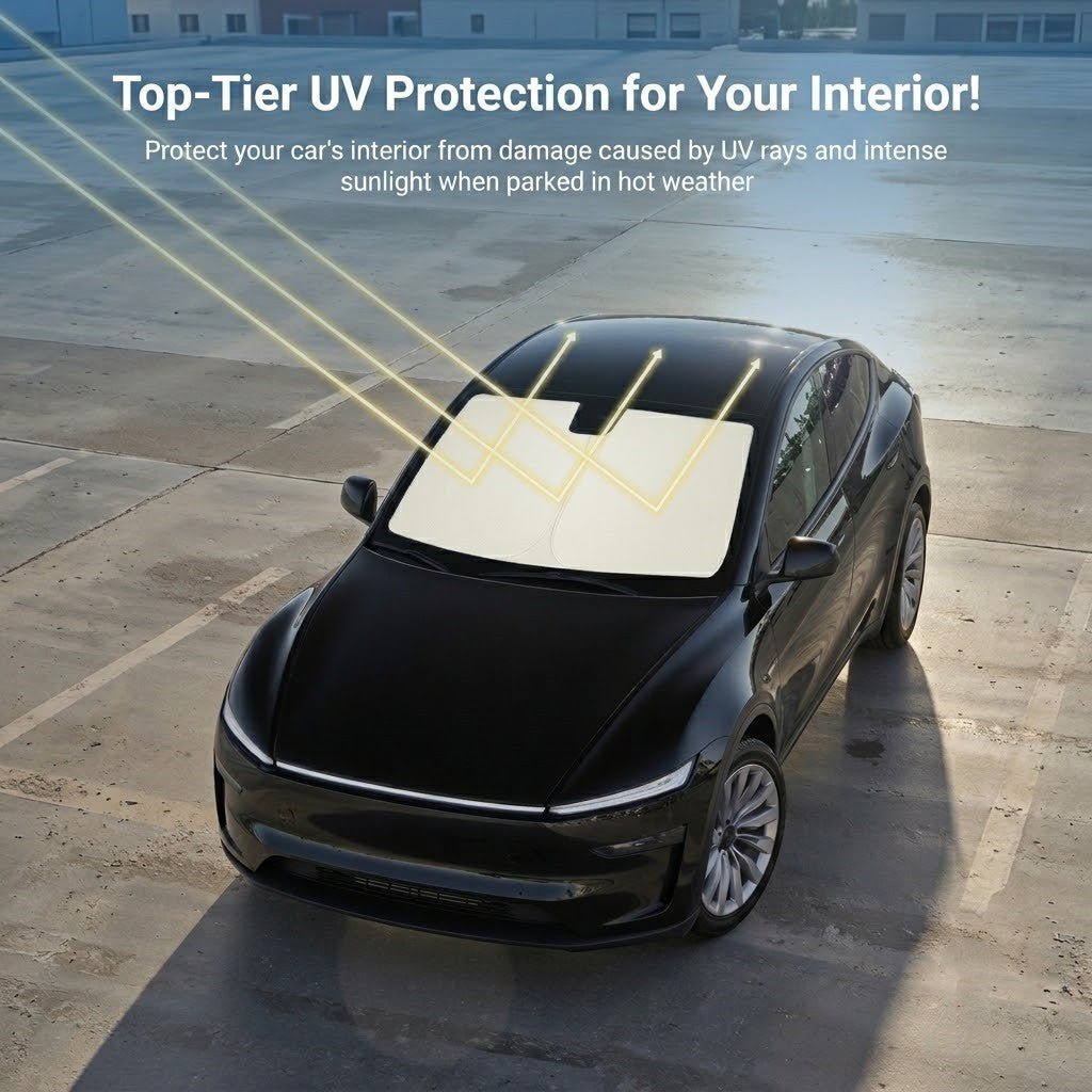 TESERY Universal Fit Windshield Sun Shade for Sedans & SUVs & Trucks