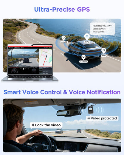 VIOFO A119M Pro 4K HDR Mini Dash Camera with Sony STARVIS 2 Sensor, Super Night Vision, Ultra Fast Wi-Fi 6 & Precise GPS
