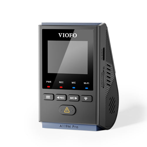 VIOFO A119M Pro 4K HDR Mini Dash Camera with Sony STARVIS 2 Sensor, Super Night Vision, Ultra Fast Wi-Fi 6 & Precise GPS