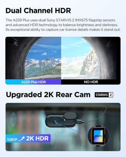 VIOFO A229 Plus 2CH 2K + 2K Dash Cam - image 4