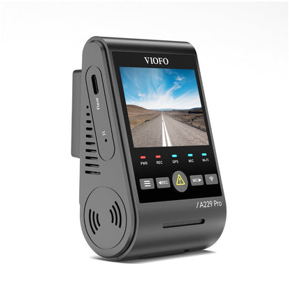 VIOFO A229 Pro 1CH 4K HDR Front Dash Cam with Sony STARVIS 2 IMX678 8MP Sensor Super Night Vision Voice Control 5GHz WiFi GPS