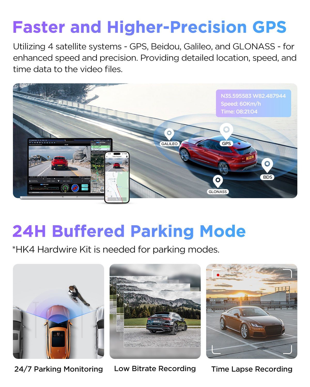 VIOFO A229 Pro 2CH 4K + 2K Dash Cam - image 6