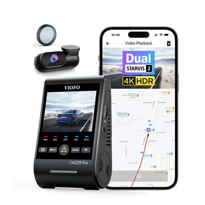 VIOFO A229 Pro 2CH 4K 2K Dual Dash Cam
