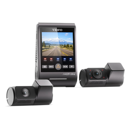 VIOFO A229 Ultra 3CH 4K Front+4K Rear+1080P Fisheye Cabin Dashcam with Triple Sony STARVIS 2 Sensors, 3-Channel HDR