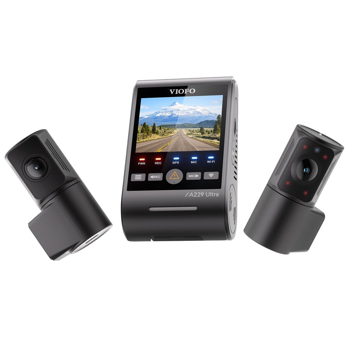 VIOFO A229 Ultra 3CH 4K Front+4K Rear+1080P Fisheye Cabin Dashcam with Triple Sony STARVIS 2 Sensors, 3-Channel HDR
