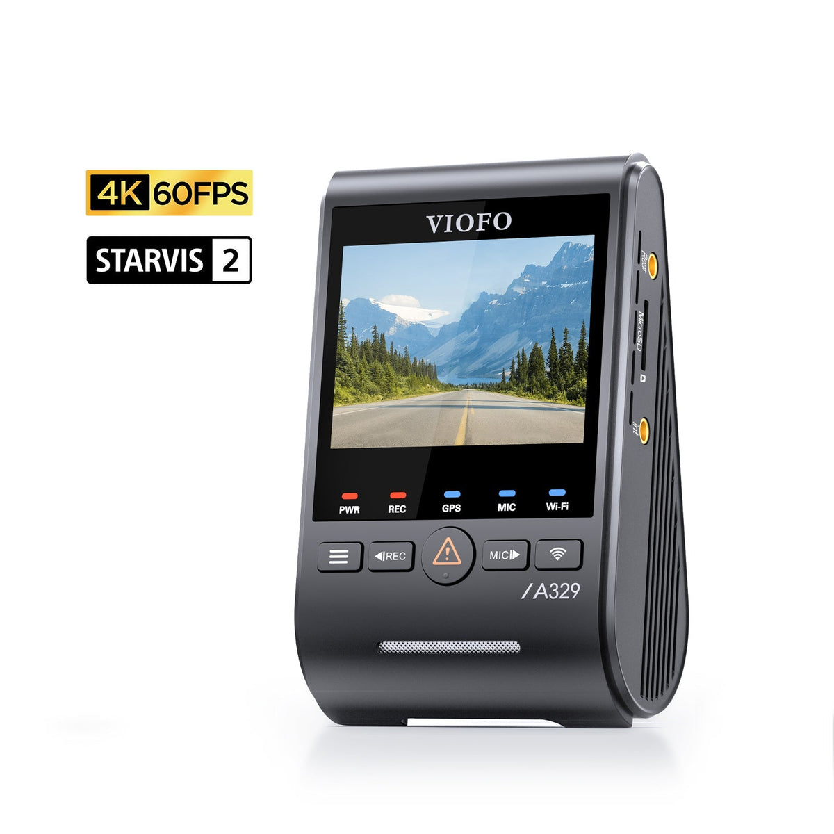 VIOFO A329S 1CH 4K 60FPS Wi-Fi 6 HDR Dash Cam with Sony STARVIS 2 Sensor, Support SSD Storage, Low Power Impact Detection