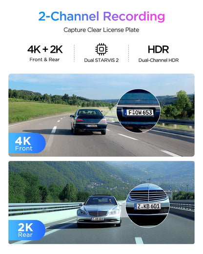 VIOFO A329S 2CH 4K 60FPS Dash Cam - image 2