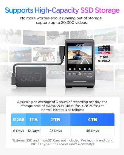 VIOFO A329S 2CH 4K 60FPS Dash Cam - image 6