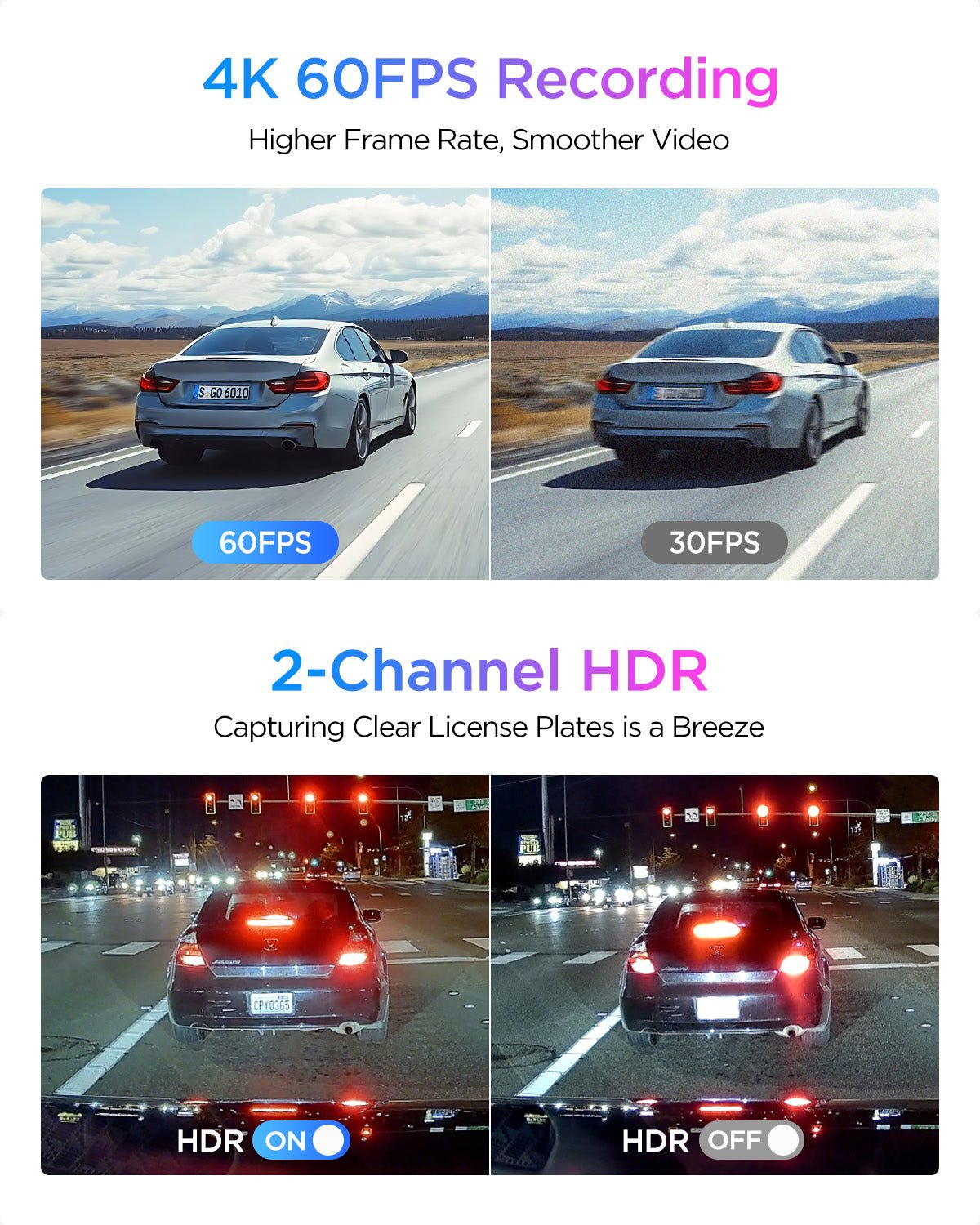 VIOFO A329S 2CH 4K 60FPS Dash Cam - image 4