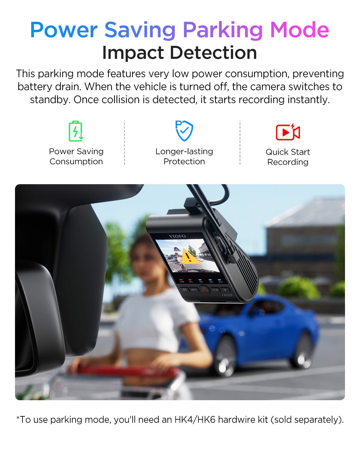 VIOFO A329S 3CH First 4K 30FPS Front+2K Wide 210° FOV Fisheye Cabin+2K Rear Dash Cam with STARVIS 2 Sensor 3-Channel HDR