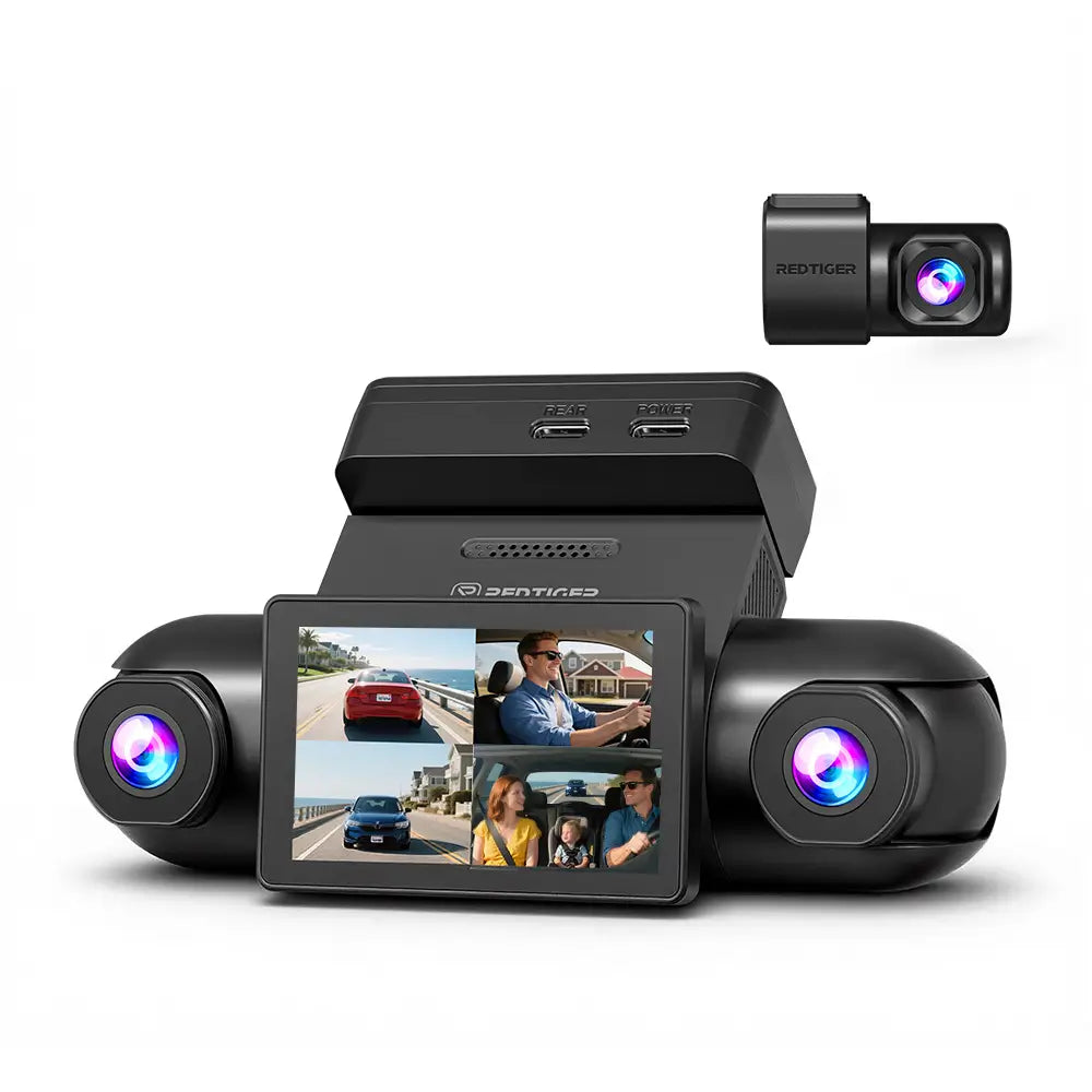 REDTIGER VisionPano 40 4-Channel 2.5K Dash Cam with Sony STARVIS 2