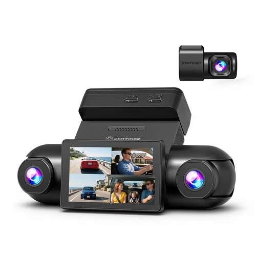 REDTIGER VisionPano 40 4-Channel 2.5K Dash Cam with Sony STARVIS 2