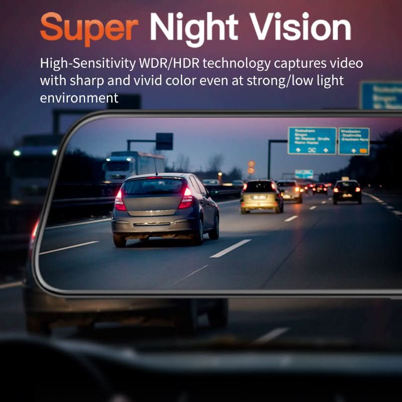WOLFBOX G840S Mirror Dash Cam
