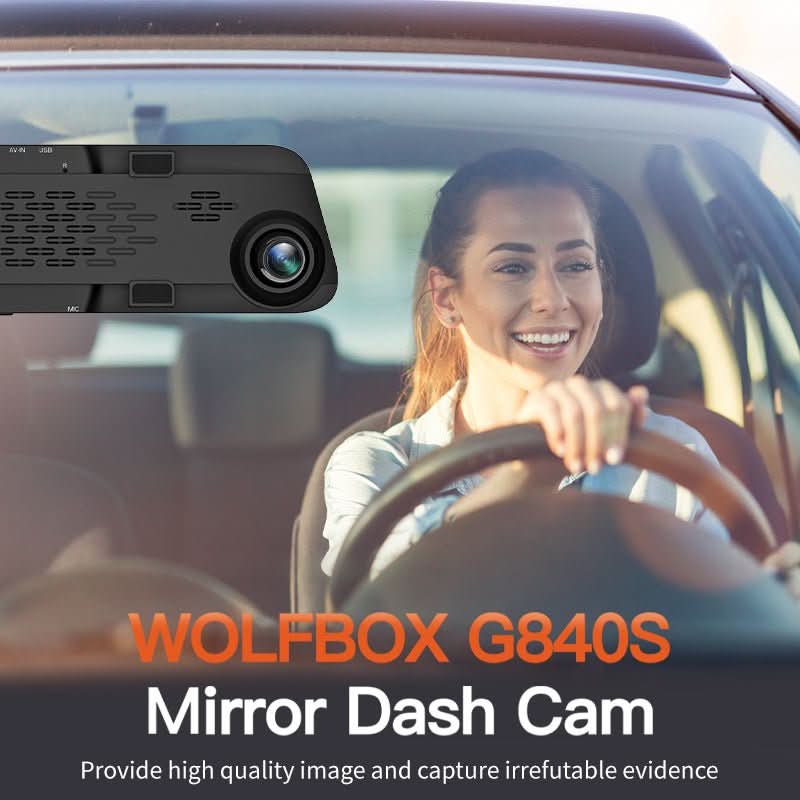WOLFBOX G840S Mirror Dash Cam