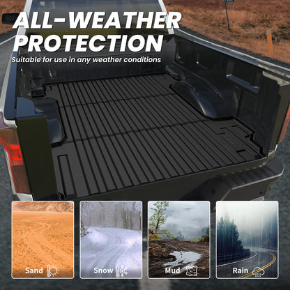 LASFIT Fit for 2019-2026 Chevrolet Silverado 1500 Truck Bed Mat or Tailgate Mat, Not for 2019 Silverado LD