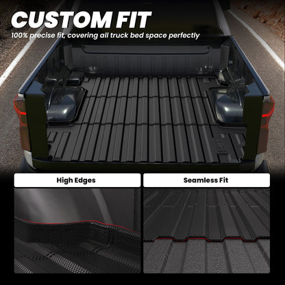LASFIT Fit for 2019-2026 Chevrolet Silverado 1500 Truck Bed Mat or Tailgate Mat, Not for 2019 Silverado LD
