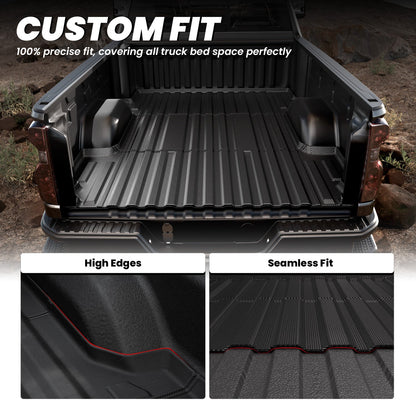 LASFIT Fit for 2020-2027 Chevrolet Silverado 2500HD 3500HD 6.8FT Bed Mat or Tailgate Mat, Not for 5th Wheel Package
